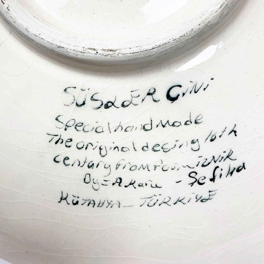 Susler Cini Turkish Hand Painted Plates - Picture 7 of 7